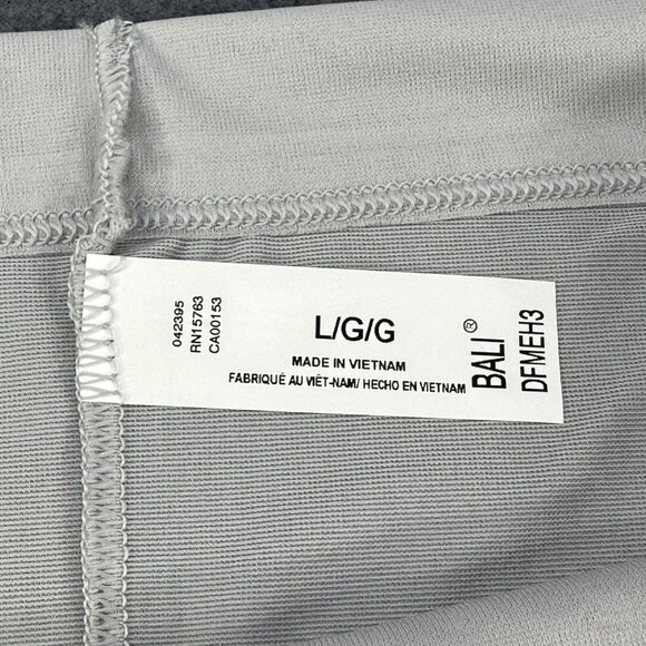 Bali Women's Size Large 7 Panty Hi Cut Smoothing Gray New Without Tags - Picture 3 of 7